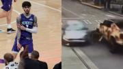 VIDEO VIRAL: Polémico jugador de la NBA causó fuerte accidente con su Hummer y se fue del sitio en un Lamborghini