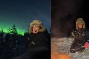 Rosina Beltrán cumplió su sueño: tomó mate bajo las auroras boreales en la nieve