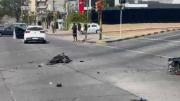 Choque entre un auto y una moto resultó con un hombre herido de gravedad, en Av. Italia y Batlle y Ordoñez