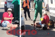 Lesionado y con fuertes golpes, lo hospitalizaron tras chocar a un perro en Bº 8 de Abril
