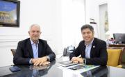 Kicillof y Alak: reunión sobre el Teatro del Lago y el PJ
