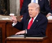 En discurso ante el Capitolio, Trump defendió los fundamentales de su economía