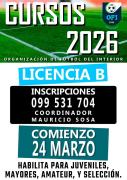 Cursos para Licencia B a nivel de OFI
