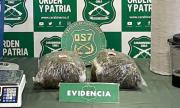 Más de 8 kilos de marihuana hallaron en bolsas de basura en San Juan