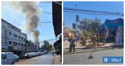Bomberos controlan incendio que se originó al interior de una panadería en el barrio Franklin