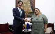 Viceministro Oliver Blanco se reunió con la Encargada de Negocios de la UE en Venezuela (+Fotos)