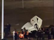 Conductor salió ileso tras vuelco de gandola en La Limpia