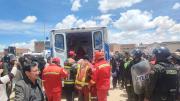 Oruro: incendio en taller mecánico dejó 20 personas heridas, entre ellas nueve bomberos