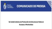 Se instaló sistema de protección de estructuras viales en accesos a Montevideo