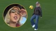 Sydney Sweeney se hace viral al mostrar sus habilidades futbolísticas en un estadio de Portugal