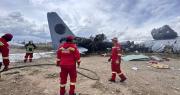 Bomberos reportan hallazgo de restos humanos cerca del accidente de avión militar en El Alto
