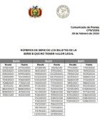 BCB publica números de serie de billetes sin valor tras accidente en El Alto