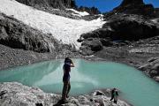 Piedra libre a la laguna del Ventisquero, una maravilla en el cerro Perito Moreno de El Bolsón