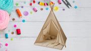 Truco DIY: cómo hacer un tipi o cabaña de tela para niños en casa