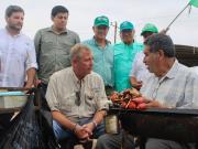 Branko se reúne con pequeños productores en San Pedro y lamenta abandono en defensivos