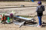 Familiares despiden a los fallecidos del accidente del avión militar de carga en El Alto