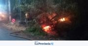 Emergencia en Albardón: bomberos controlaron un incendio durante la madrugada