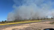 Incendio en campo de San Carlos sobre las Rutas 9 y 39 ya está controlado