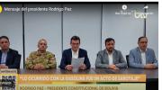 Paz denuncia sabotaje con la gasolina, anuncia resguardo militar en plantas estratégicas y otras medidas