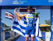 Triatlón: Elías Medina con tremendo remate se colgó el bronce sudamericano en Formosa
