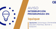 Corte de luz programada en Iquique: será en estos sectores