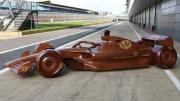 El monoplaza que todos quieren: En Silverstone sorprenden al público con un F1 hecho de chocolate