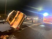 Dos heridos en siniestro de tránsito 