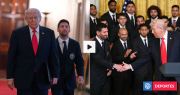 Bienvenido a la Casa Blanca, Lionel: Trump recibió a Messi y al Inter Miami, campeón de la MLS