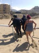 GNB salva a 4 miembros de una familia de morir ahogados en playa Surfista