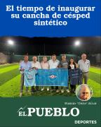 El tiempo de inaugurar su cancha de césped sintético ‣ Eleazar José Silva