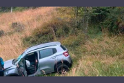 Despiste en la Ruta 16: una mujer y sus dos hijas salieron ilesas tras un accidente cerca de Monte Quemado