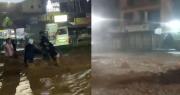 Videos: Calles y avenidas de El Torno quedaron convertidas en ríos por la torrencial lluvia