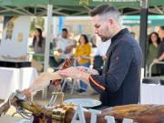 De Las Heras a España: el mendocino que ganó el campeonato de cortadores de jamón y va por el Mundial