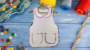 Paso a paso: un DIY para coser una pechera o delantal escolar