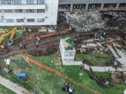 A una semana del derrumbe en Parque Patricios: cómo siguen los trabajos y las obras preventivas en el edificio en espejo