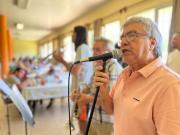 Orquesta Braxas actuó para usuarios del restaurante municipal de Rodó y Rivera en Mercedes