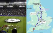 Hincha de Barcelona viajó a Inglaterra para la Champions y le erró de estadio por 540 km
