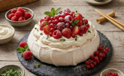 Queda igual de rica: receta de pavlova de frutos rojos sin azúcar