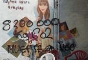 Vandalizaron mural de Taylor Swift en Montevideo y sus fans piden dinero para restaurarlo