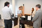 La intendente Fuentes visitó el centro de monitoreo de los vehículos municipales