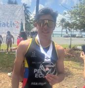 Juan David Peña alcanza podio en el Triatlón de Puerto Rico