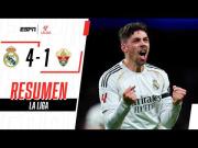 Video, goles y mejores jugadas: Real Madrid vs. Elche (4-1), por LaLiga
