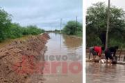Desborde del río Salado: policías y bomberos asistieron a vecinos en Vinal Esquina