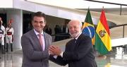 Rodrigo Paz se reúne con Lula Da Silva en el Palacio presidencial de Brasil