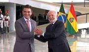 Rodrigo Paz sostiene reunión con Lula da Silva en el Palacio Presidencial de Brasil