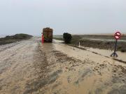 Alerta Vial en Tierra del Fuego: Acumulación de agua afecta desvío en la Ruta Y-71