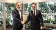 Paz se reúne con el presidente de la federación de industrias de Brasil; hablan de comercio y tecnología