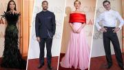 Más color, plumas y algunos clásicos: Revisa cómo fueron los looks de las celebridades en los Oscar 2026