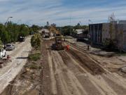 Roca comenzó con la obra conector vial en calle Güemes