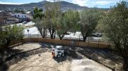 Avanza la remodelación integral de la Plaza Integradora Andalucía en barrio Pueyrredón